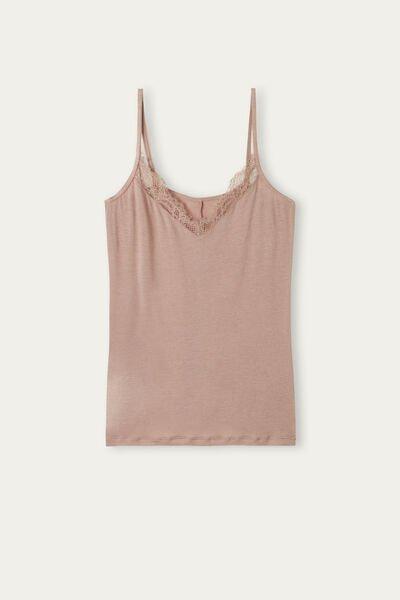 Blue Top Ultralight With Cashmere And Lace, , large image number 4