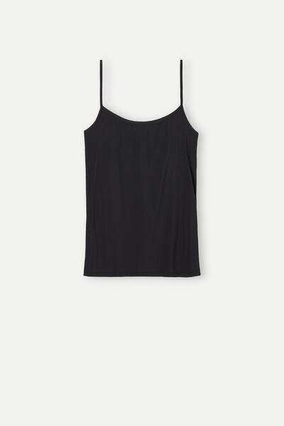 Black Ultralight Microfibre Top, , large image number 2