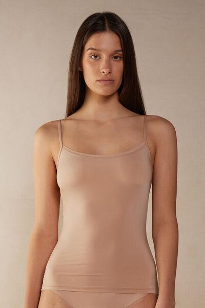 Beige Ultralight Microfibre Top, , large image number 0