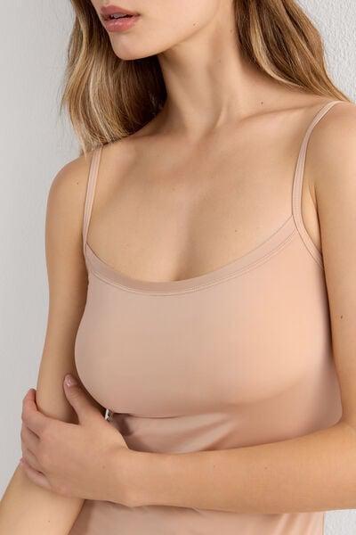 Beige Ultralight Microfibre Top, Soft Beige, large image number 5