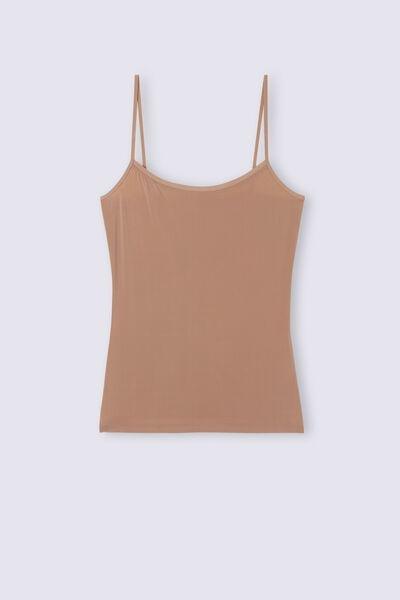 Brown Ultralight Microfibre Top, , large image number 1