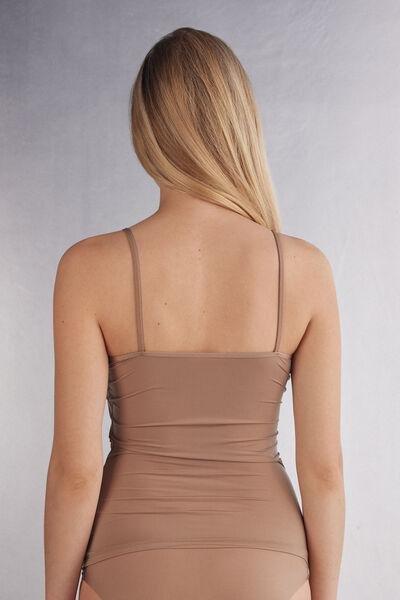 Brown Ultralight Microfibre Top, , large image number 3