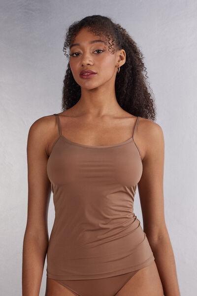 Beige Ultralight Microfibre Top, , medium