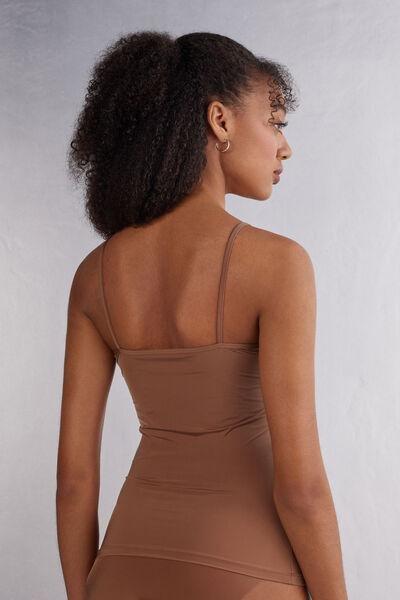 Beige Ultralight Microfibre Top, , large image number 3