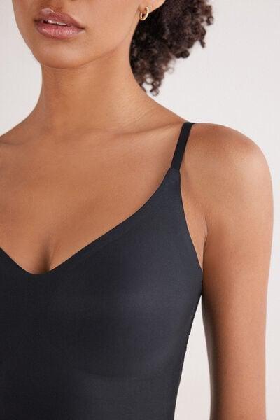 Black Eri Microfibre Top, Black, large image number 5