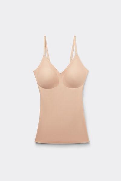Beige Eri Microfibre Top, , large image number 2