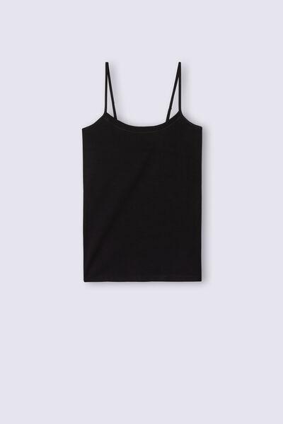 Black Top With Spaghetti Straps, , large image number 2