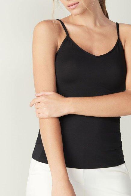 Black Soft Modal Top, , large image number 2
