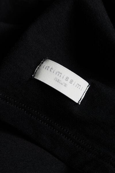 Black Cotton Top With Spaghetti Straps, , large image number 4