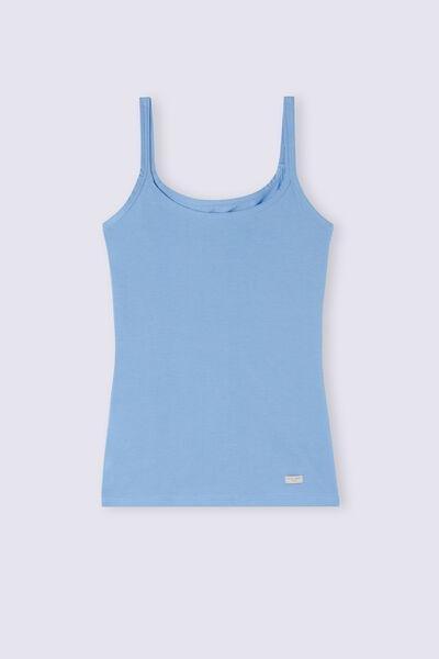 Intimissimi - Blue Natural Cotton Strappy Top