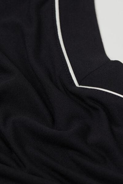 Black Slim Straps Top, , large image number 5