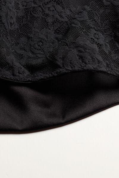 Black Silk And Lace Bra Top, , large image number 4