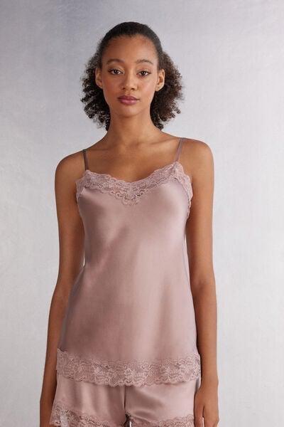 Pink Adjustable Spaghetti Top, Pink, large image number 0