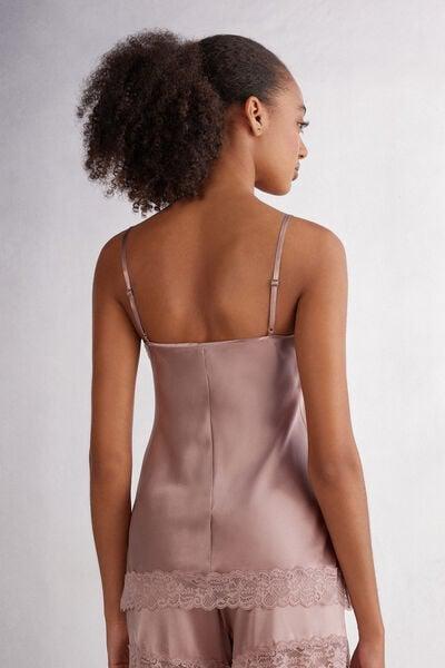 Pink Adjustable Spaghetti Top, Pink, large image number 3