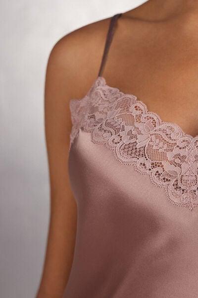 Pink Adjustable Spaghetti Top, Pink, large image number 5