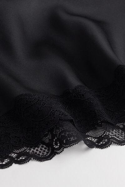 Black Lace And Silk Top, , large image number 5