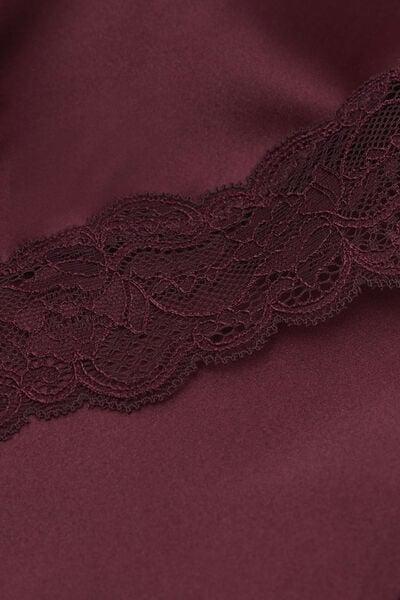 Burgundy Lace And Silk Top, 5601_028K, large image number 7