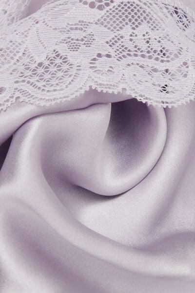 Lilac V-Neck Lace And Silk Top, 5601_056K, large image number 4