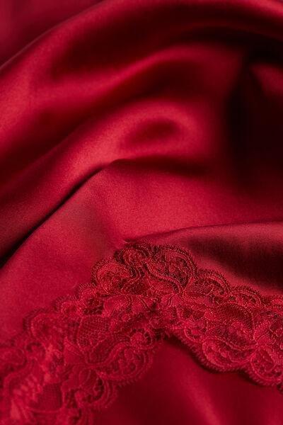 Red Lace And Silk Top, , large image number 4