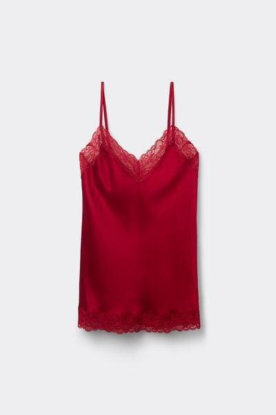 Red Spaghetti Straps Top, Red, large image number 6