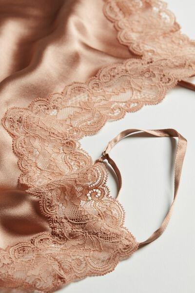 Pink Spaghetti Straps Top, Satin Pink, large image number 8