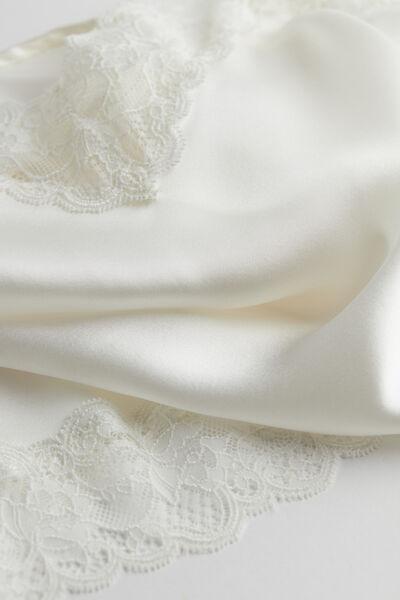 White  Lace And Silk Top, , large image number 5