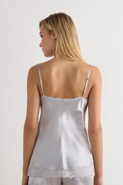 Grey Spaghetti Straps Top, 5601_347J, large image number 3