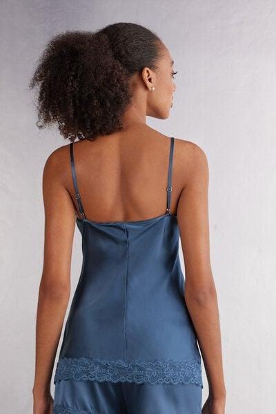 Blue Lace Tank Top, 5601_658J, large image number 3