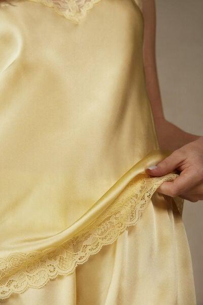 Pastel Yellow Lace And Silk Top, 5601_882I, large image number 5