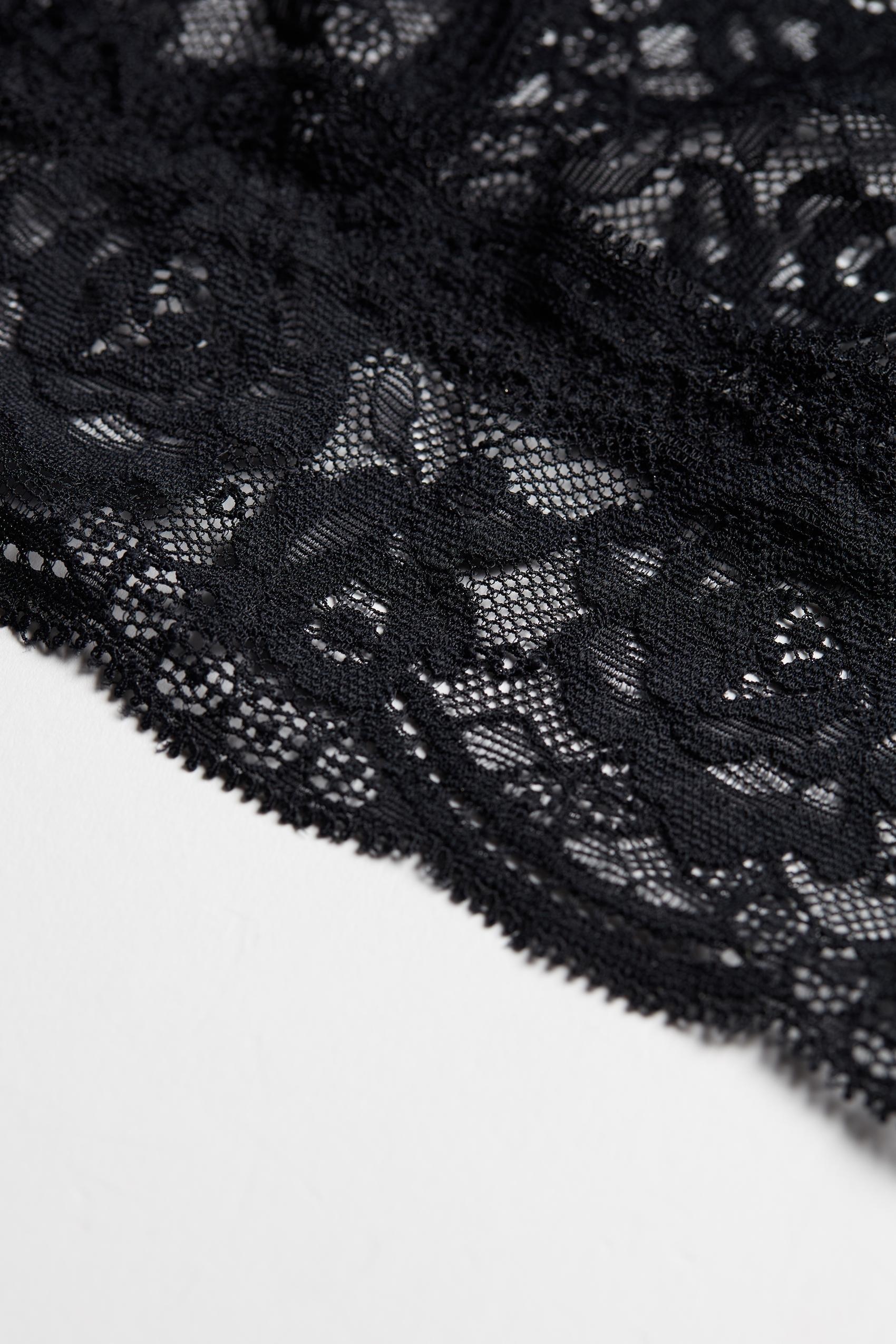 Black Halter Neck Bralette, , large image number 5