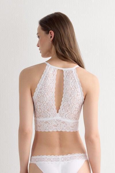 White Double-Layered Bra, White, large image number 5