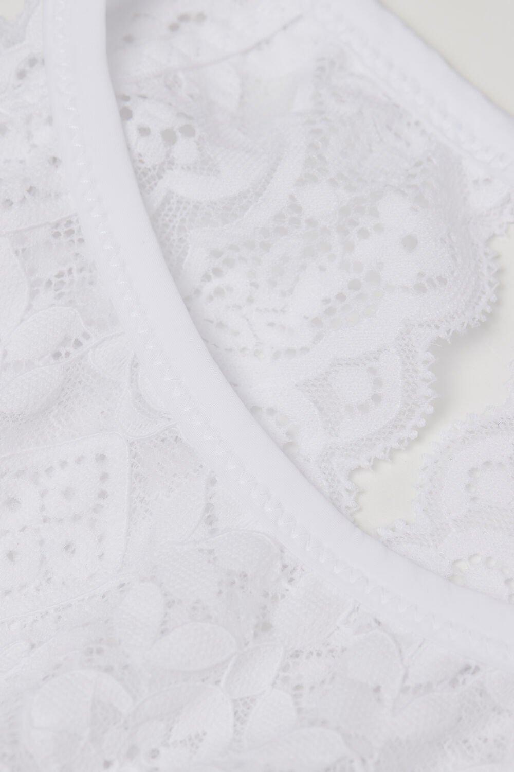 White Double-Layered Bra, White, large image number 7