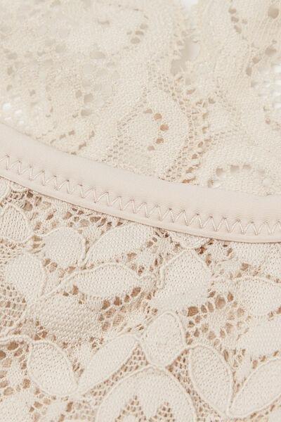 Cream Lace Bra Top, , large image number 4