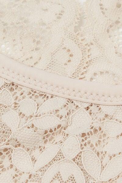 Cream Lace Bra Top, Silk, large image number 10