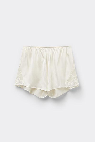 White Pretty Flowers Shorts, , large image number 2