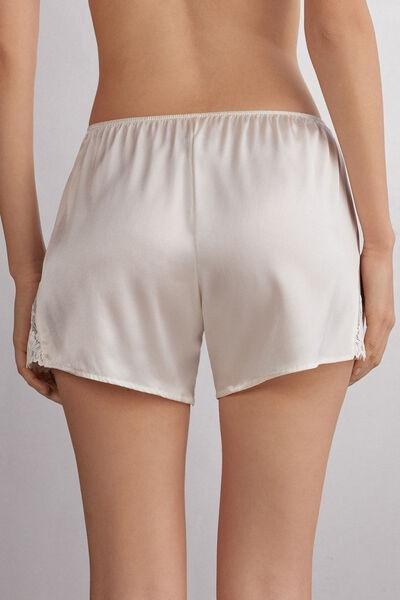 White Pretty Flowers Shorts, , large image number 3
