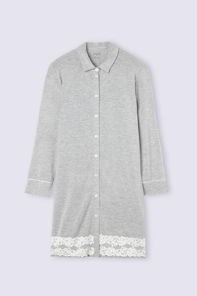 Intimissimi - Grey Floral Open Nightdress