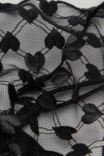 Black The Love Club Two-Piece Lingerie Set, Black, large image number 4