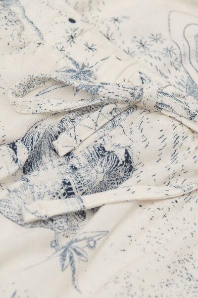 Cream Luxury Dreams Printed Pyjama Set, , large image number 4