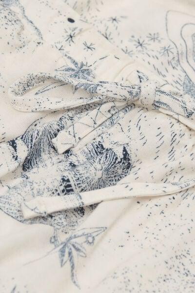 Cream Luxury Dreams Printed Pyjama Set, 5601_945J, large image number 4