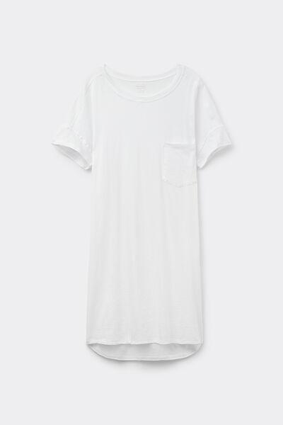 White Ultrafresh Supima Cotton Nightdress, , large image number 2