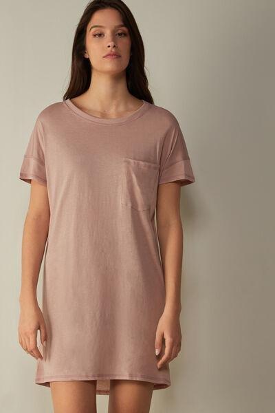 Pink Ultrafresh Supima Cotton Nightdress, , large image number 1