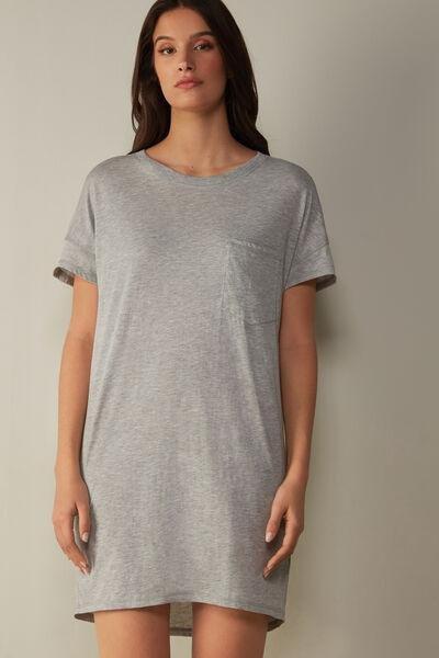 Grey  Ultrafresh Supima Cotton Nightdress, , large image number 1