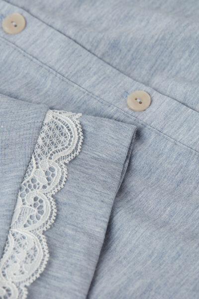Blue Button-Down Nightdress, , large image number 4