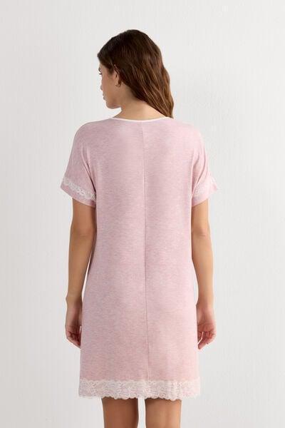 Pink Short-Sleeved Nightdress, 5601_008J, large image number 2
