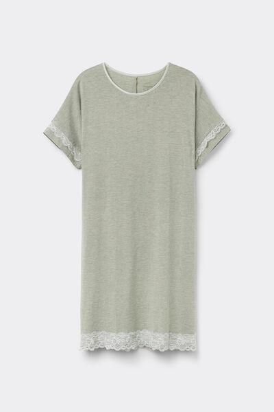 Green Short-Sleeved Nightdress, , large image number 1