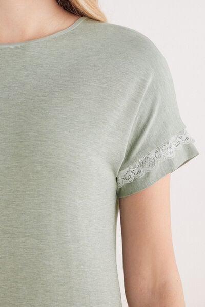 Green Short-Sleeved Nightdress, 5601_949J, large image number 5