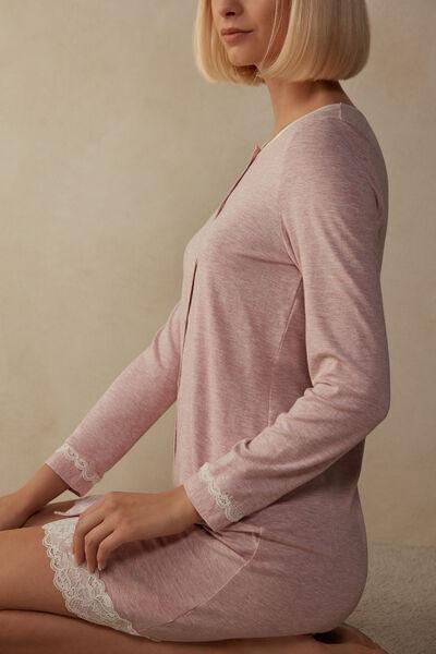 Pink Button-Down Nightdress, , large image number 1
