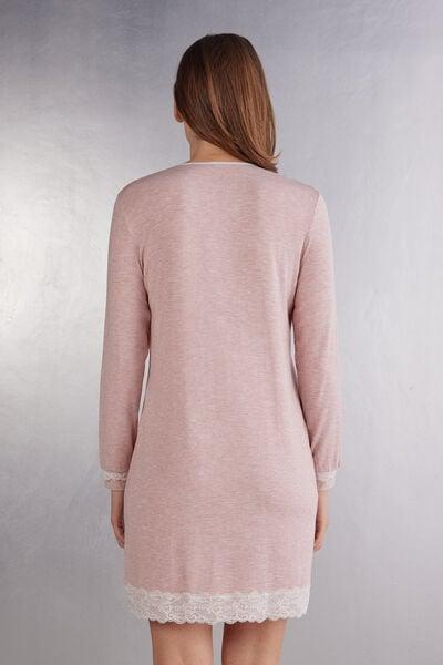 Pink Button-Down Nightdress, 5601_008J, medium