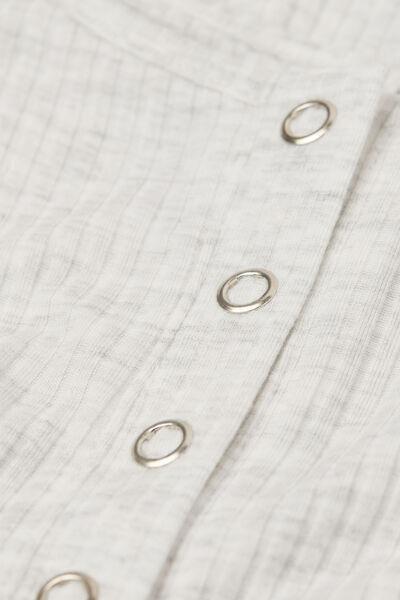 Grey Spaghetti Straps Nightdress, 5601_860J, large image number 9